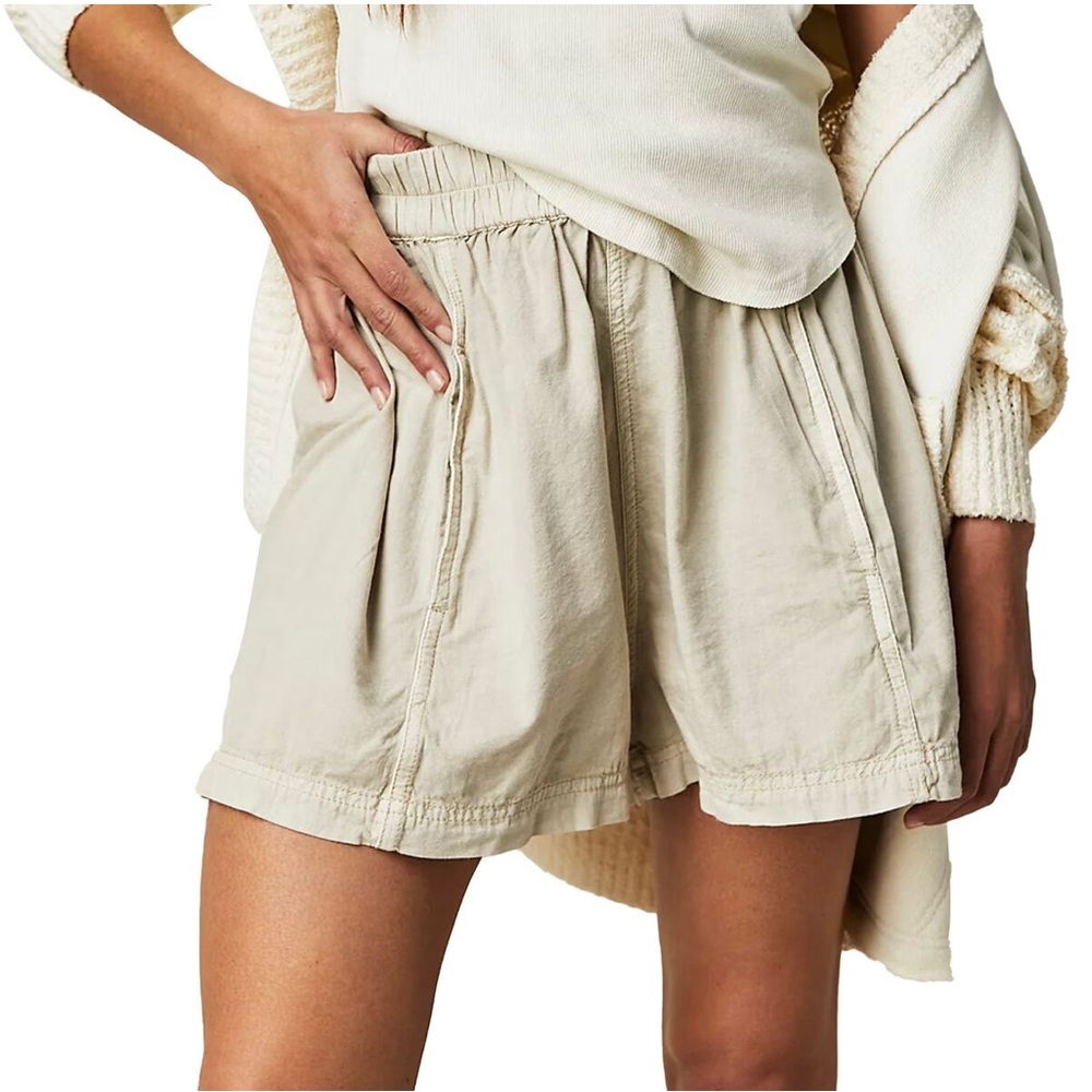 1863. Free People Get Free Poplin Pull On Shorts - Picture 5 of 6